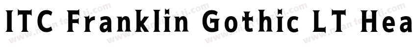 ITC Franklin Gothic LT Heavy字体转换